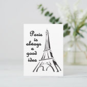 Parijs is altijd een goed idee Briefkaart (Staand voorkant)