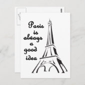 Parijs is altijd een goed idee Briefkaart (Voorkant / Achterkant)