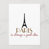 Parijs is altijd een goed idee briefkaart (Voorkant)