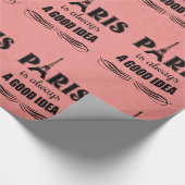 Parijs is altijd een goed idee cadeaupapier (Hoek)