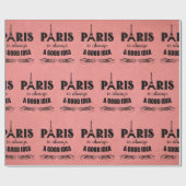 Parijs is altijd een goed idee cadeaupapier (Vlak)