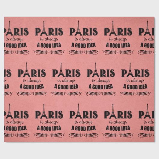 Parijs is altijd een goed idee cadeaupapier (Vlak)