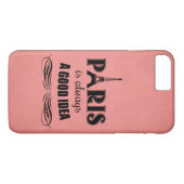 Parijs is altijd een goed idee Case-Mate iPhone case (Achterkant (Horizontaal))