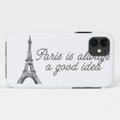 Parijs is altijd een goed idee Case-Mate iPhone case (Achterkant (horizontaal))