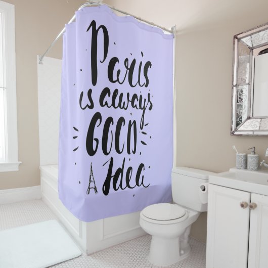 Parijs is altijd een goed idee douchegordijn (In situ)