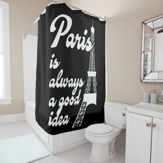 Parijs is altijd een goed idee douchegordijn (In situ)