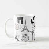 Parijs is altijd een goed idee Gepersonaliseerd Mu Koffiemok (Links)