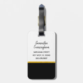 Parijs is altijd een goed idee, goudfolie bagagela bagagelabel (Achterkant verticaal)