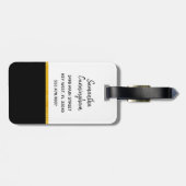 Parijs is altijd een goed idee, goudfolie bagagela bagagelabel (Achterkant horizontaal)