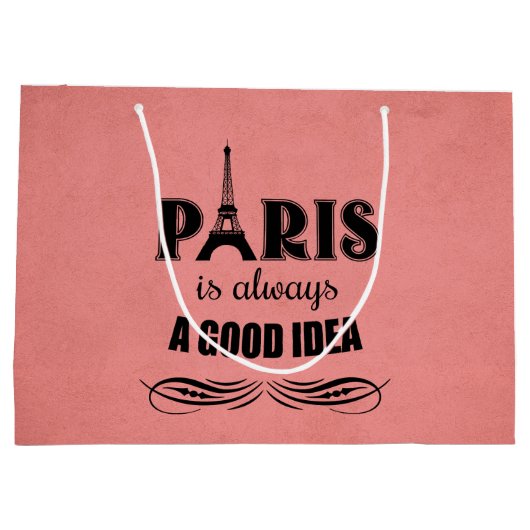 Parijs is altijd een goed idee groot cadeauzakje (Achterkant)