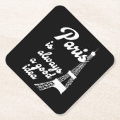 Parijs is altijd een goed idee kartonnen onderzetters (Voorkant)