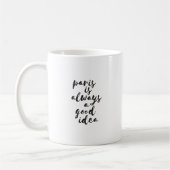 Parijs is altijd een goed idee. koffiemok (Links)
