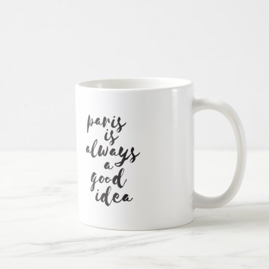 Parijs is altijd een goed idee. koffiemok (Rechts)