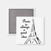 Parijs is altijd een goed idee Magnet (Voorkant / Achterkant)