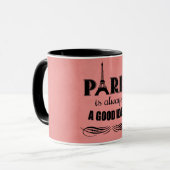 Parijs is altijd een goed idee mok (Voorkant links)
