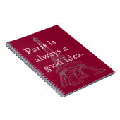 Parijs is altijd een goed idee notitieboek (Rechterzijde)