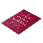 Parijs is altijd een goed idee notitieboek (Linkerzijde)