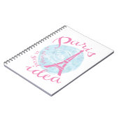 Parijs is altijd een goed idee notitieboek (Linkerzijde)