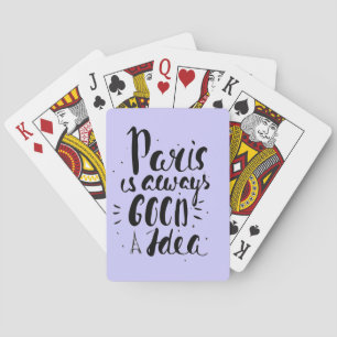 Parijs is altijd een goed idee pokerkaarten