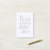 Parijs is altijd een goed idee post-it® notes (Op bureau)