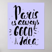 Parijs is altijd een goed idee poster (Voorkant)