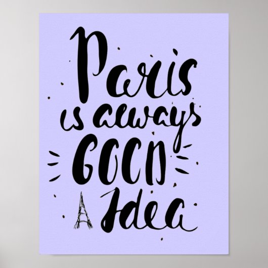 Parijs is altijd een goed idee poster (Voorkant)