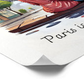 Parijs is altijd een goed idee  poster (Hoek)