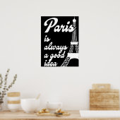 Parijs is altijd een goed idee poster (Keuken)