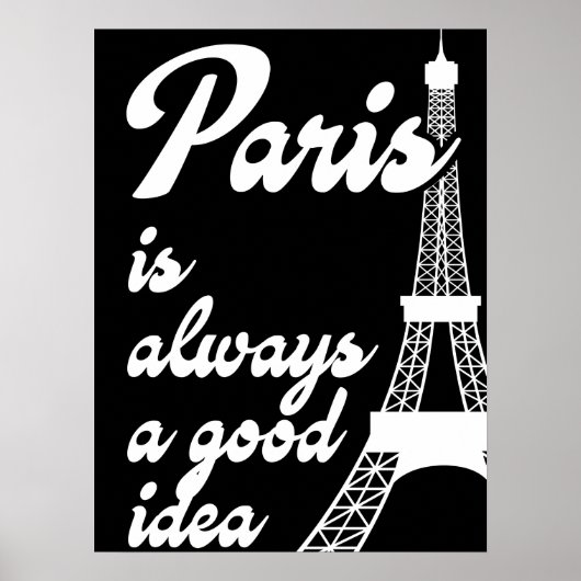 Parijs is altijd een goed idee poster (Voorkant)