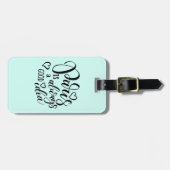 Parijs is altijd een goed idee script bagagelabel (Voorkant horizontaal)