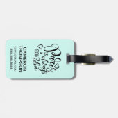 Parijs is altijd een goed idee script bagagelabel (Achterkant horizontaal)