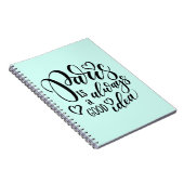 Parijs is altijd een goed idee script notitieboek (Rechterzijde)