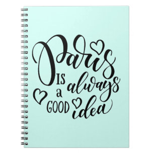Parijs is altijd een goed idee script notitieboek