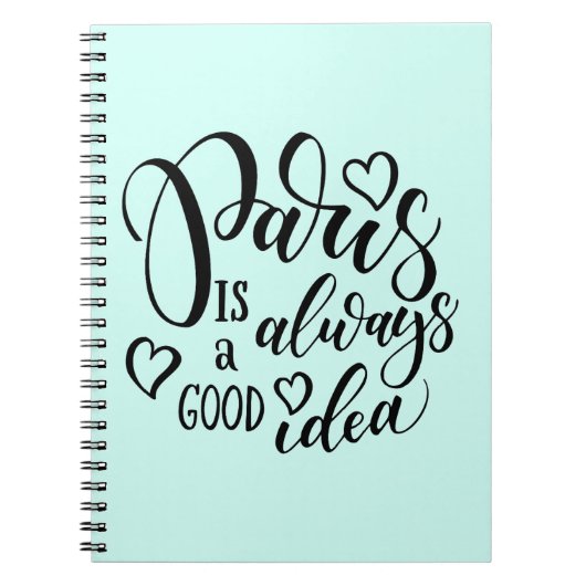 Parijs is altijd een goed idee script notitieboek (Voorkant)