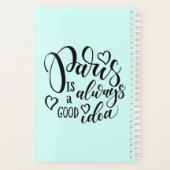 Parijs is altijd een goed idee script planner (Achterkant)