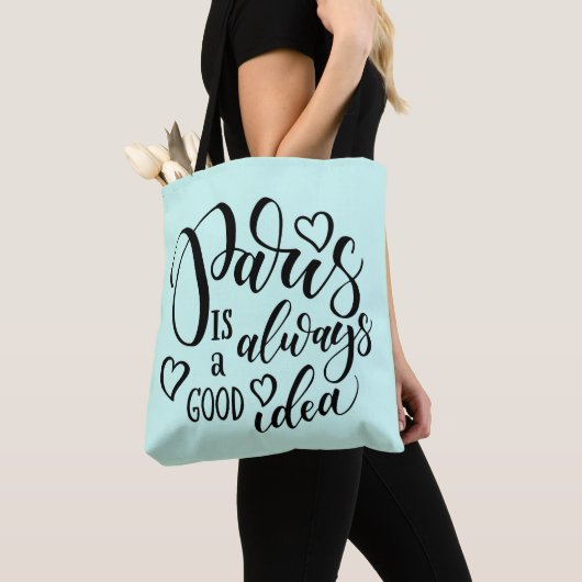 Parijs is altijd een goed idee script tote bag (Dichtbij)