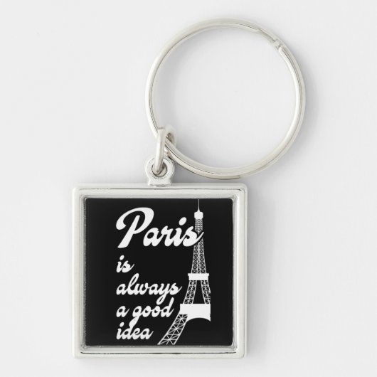 Parijs is altijd een goed idee sleutelhanger (Voorkant)