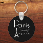 Parijs is altijd een goed idee sleutelhanger (Voorkant)