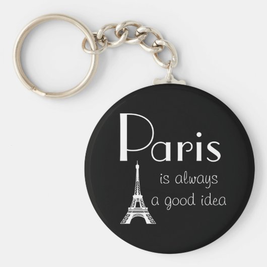 Parijs is altijd een goed idee sleutelhanger (Voorkant)
