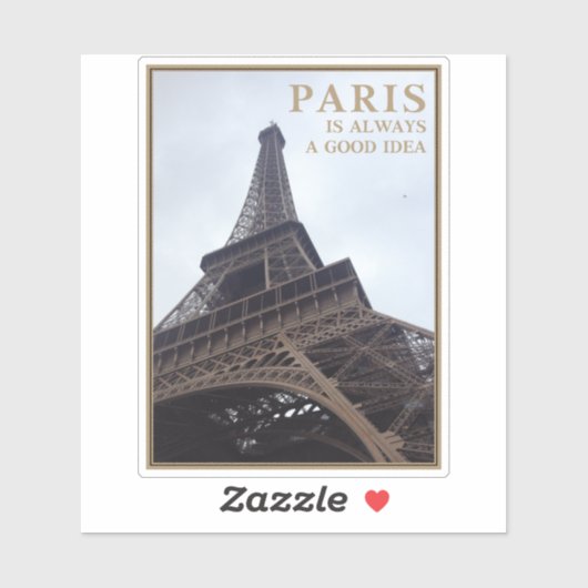Parijs is altijd een goed idee sticker (Vel)