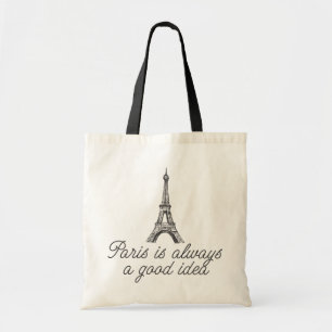 Parijs is altijd een goed idee tote bag