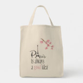 Parijs is altijd een goed idee tote bag (Achterkant)