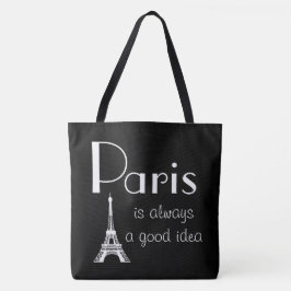 Parijs is altijd een goed idee tote bag