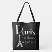 Parijs is altijd een goed idee tote bag (Achterkant)