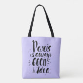 Parijs is altijd een goed idee tote bag (Achterkant)