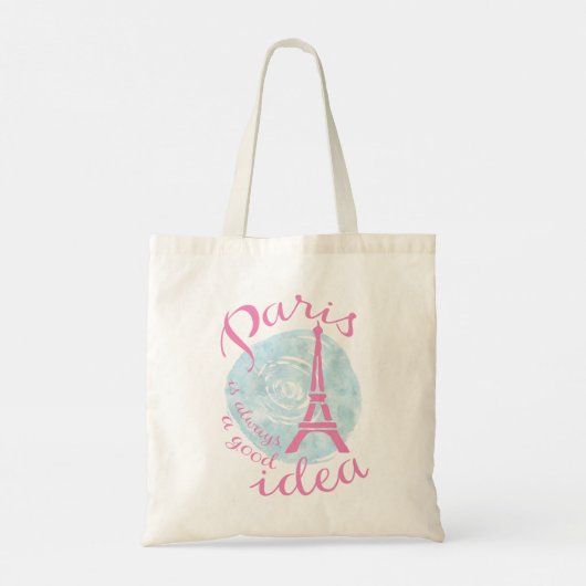Parijs is altijd een goed idee tote bag (Achterkant)