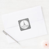 Parijs is altijd een goed idee vierkante sticker (Envelop)