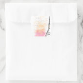 PARIJS is altijd een goed idee, waterverf Vierkante Sticker (Tas)