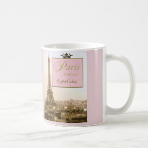 Parijs is altijd een goede mok voor koffie
