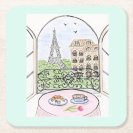 Parijs is een goed idee kartonnen onderzetters